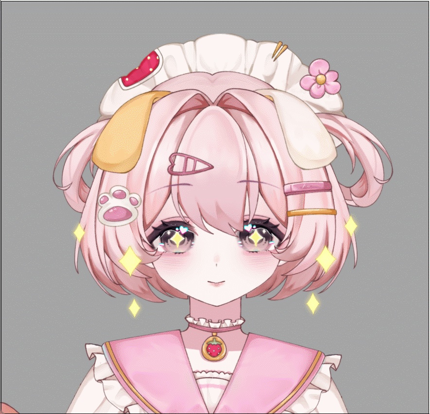 【Live2Dモデル】【汎用モデル】ピンクの子犬/pink puppy