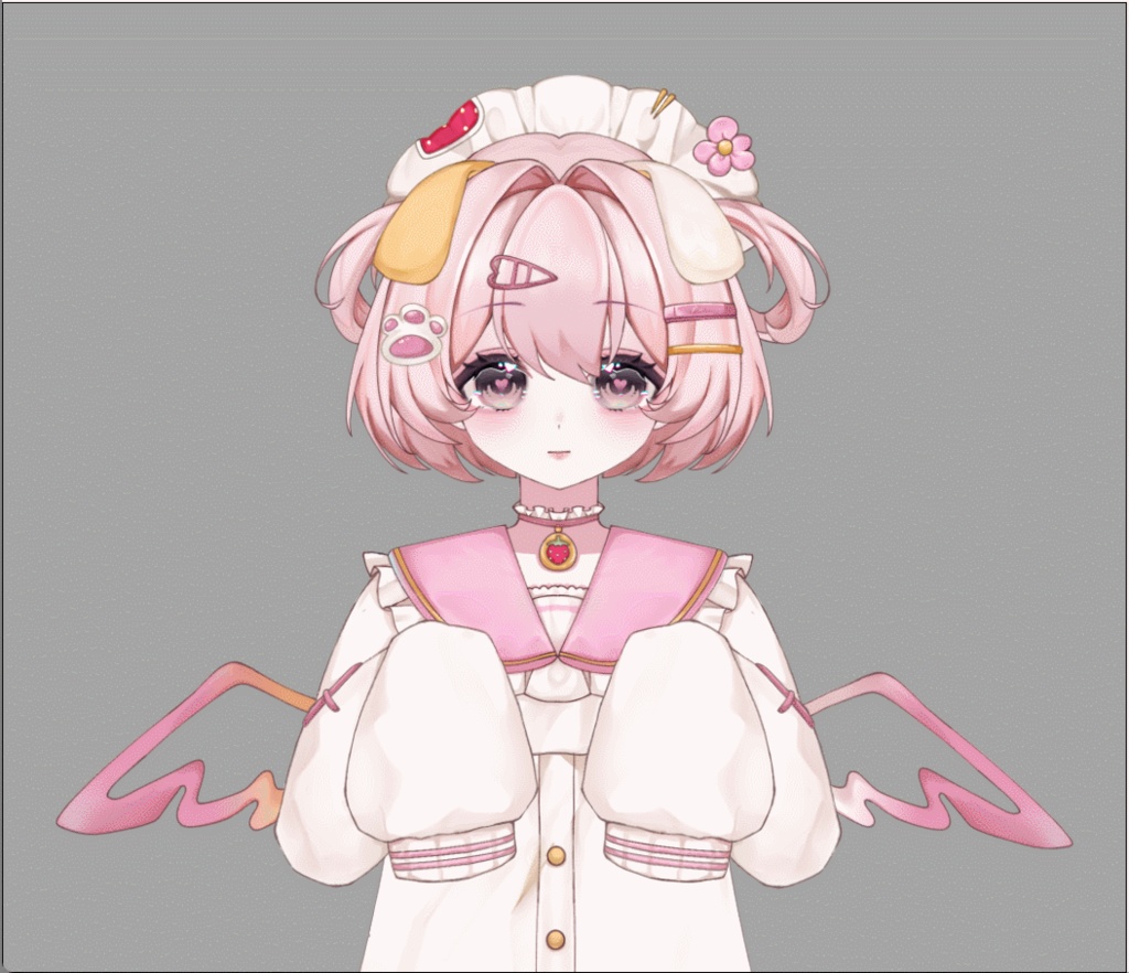 【Live2Dモデル】【汎用モデル】ピンクの子犬/pink puppy