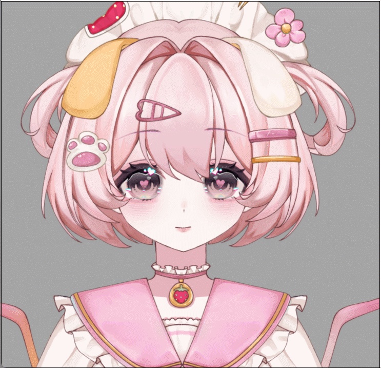 【Live2Dモデル】【汎用モデル】ピンクの子犬/pink puppy