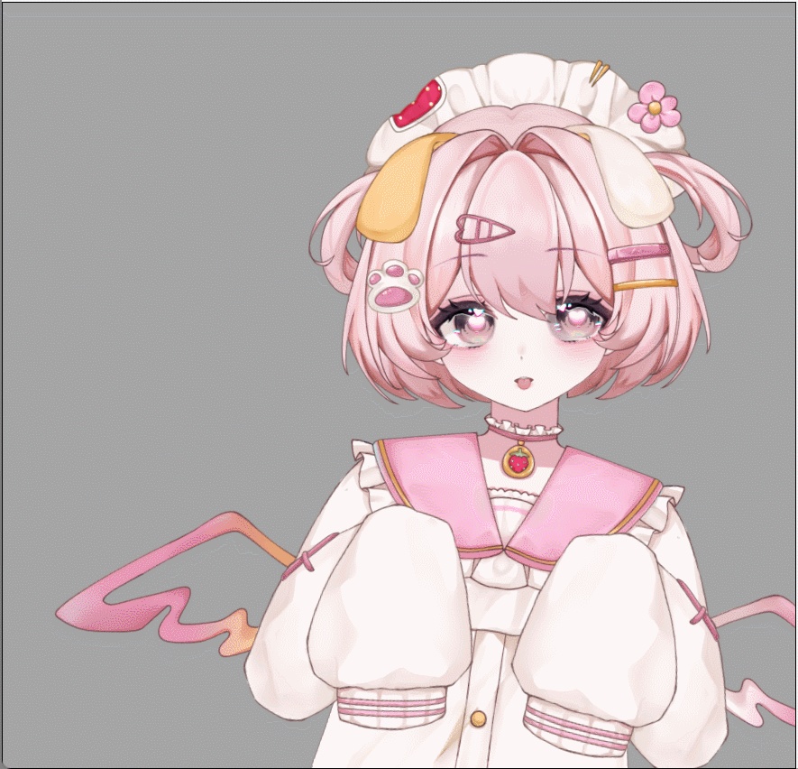 【Live2Dモデル】【汎用モデル】ピンクの子犬/pink puppy