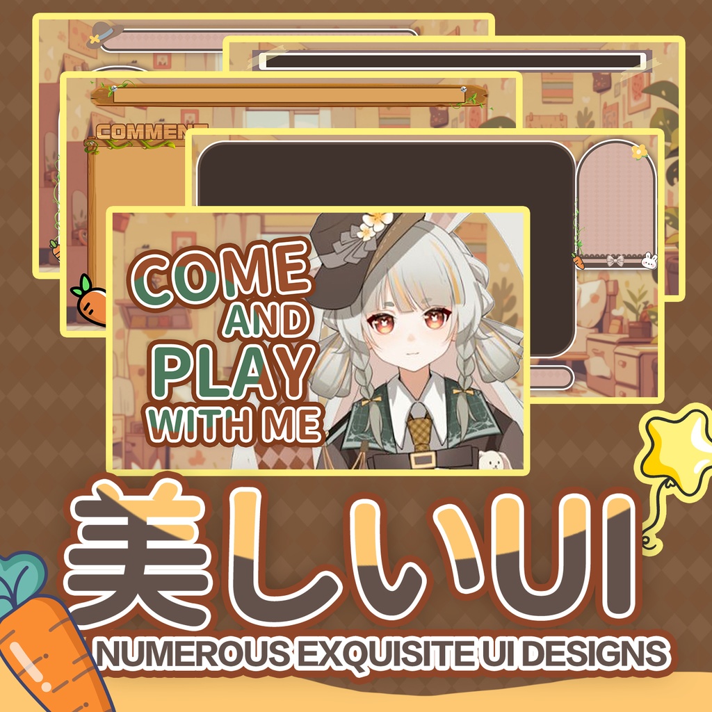 【Live2Dモデル】【汎用モデル】イギリス風うさぎ娘/Detective Bunny