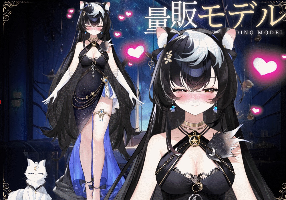 【Live2Dモデル】【汎用モデル】ฅ^•ω•^ฅ アイドル猫娘デビュー!/ฅ^•ω•^ฅIdol Nekogirl