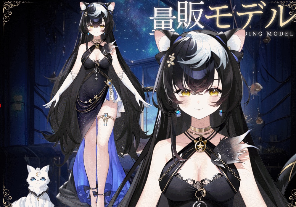 【Live2Dモデル】【汎用モデル】ฅ^•ω•^ฅ アイドル猫娘デビュー!/ฅ^•ω•^ฅIdol Nekogirl