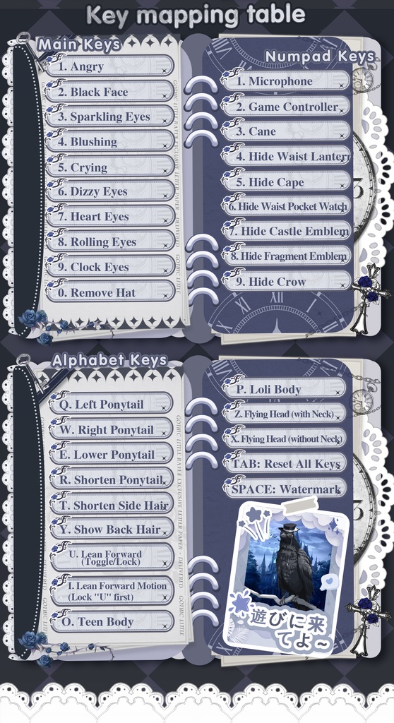 【Live2Dモデル】【汎用モデル】ゴシック少女、参上!٩( 'ω' )و/ Gothic Girl Here I Come!٩( 'ω' )و