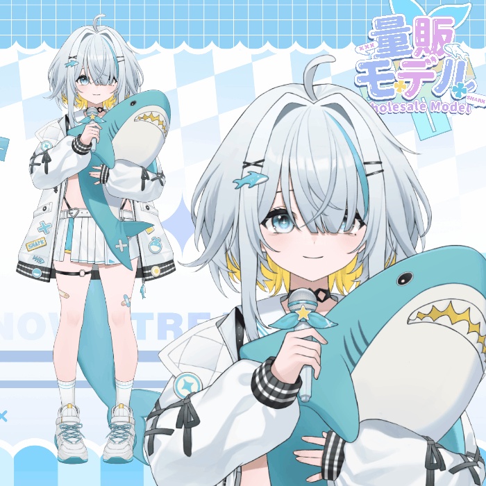 【Live2Dモデル】【汎用モデル】元気サメサメ / Genki Shark Shark