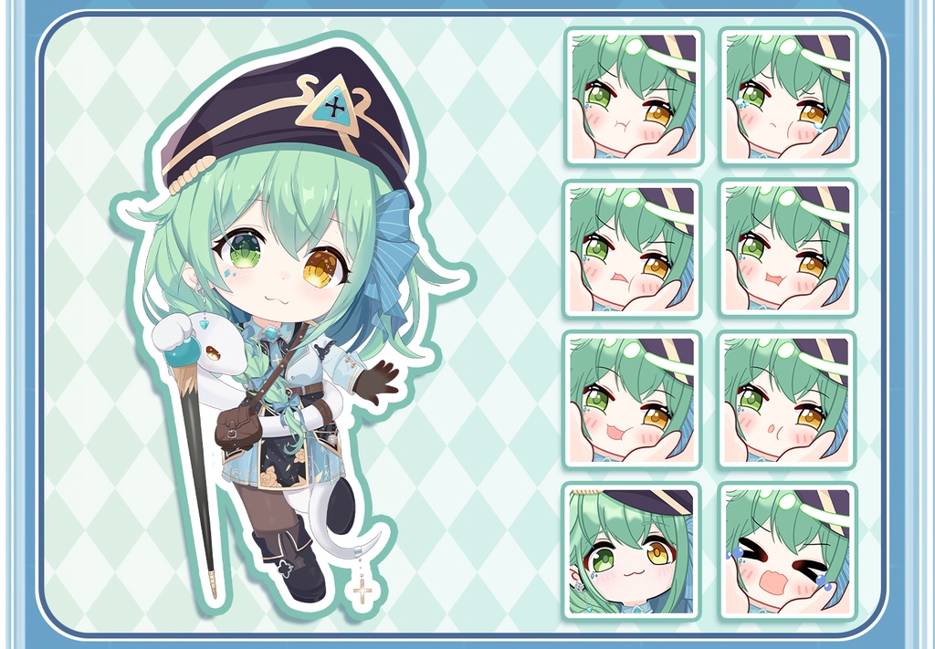 【Live2Dモデル】【汎用モデル】オッドアイスネーク / Odd-Eye Snake