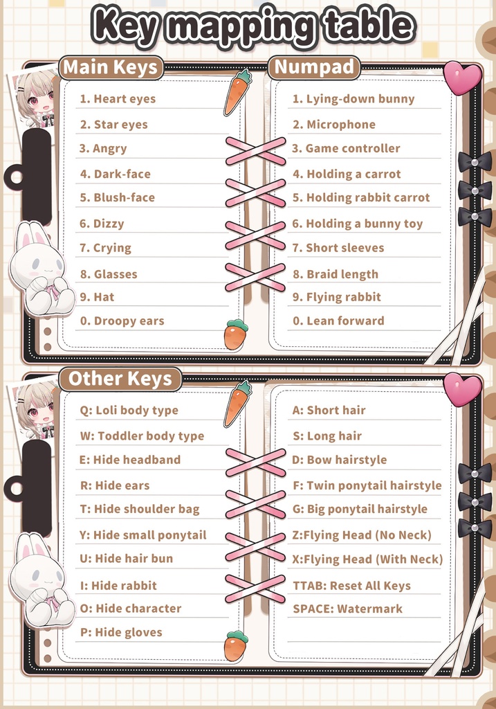 【Live2Dモデル】【汎用モデル】うさメイド / Bunny Maid