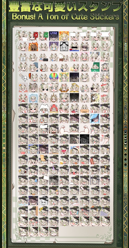 【Live2Dモデル】【汎用モデル】自然な魔女こじか / Virescent Fawn Witch