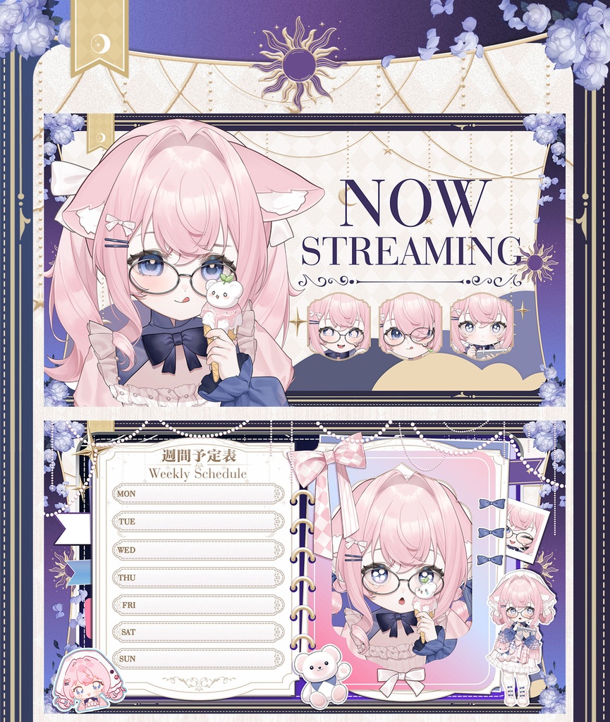 【Live2Dモデル】【汎用モデル】くまメイド / Kuma Maid