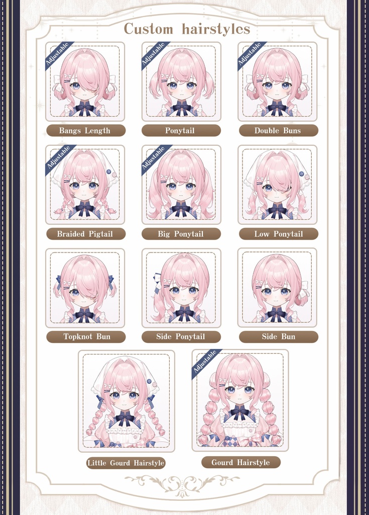 【Live2Dモデル】【汎用モデル】くまメイド / Kuma Maid