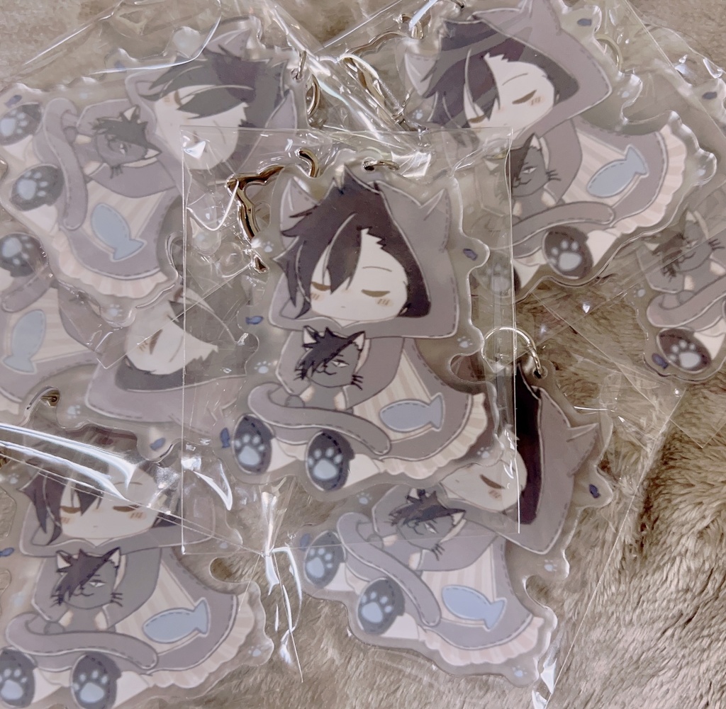 クロ アクリルキーホルダー