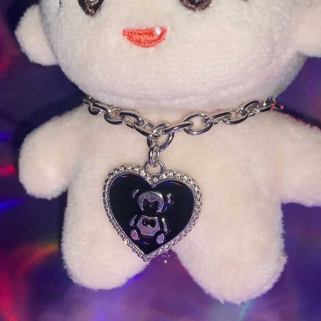 暗黒テディベア🧸のネックレス🖤