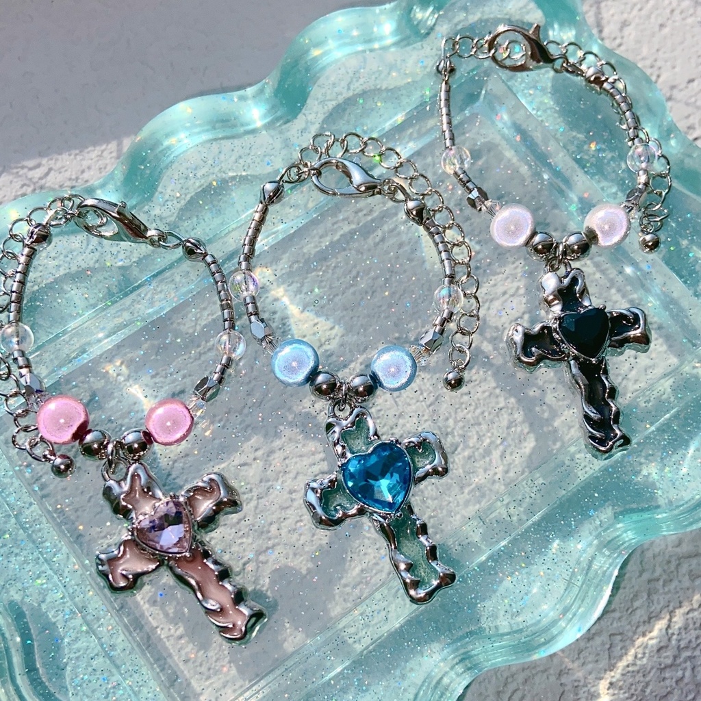 ✝️十字架ハート💒ぬいネックレス💟