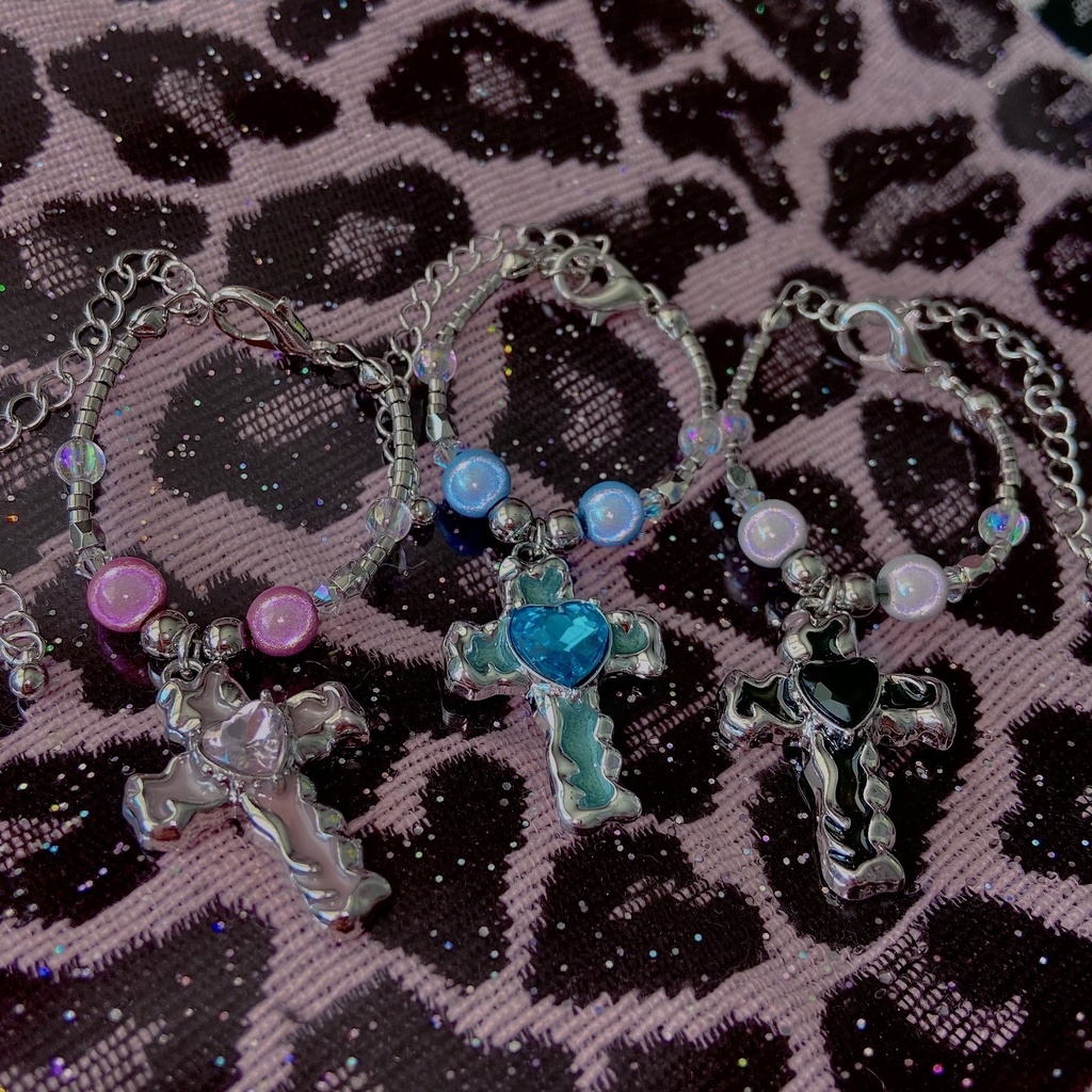 ✝️十字架ハート💒ぬいネックレス💟