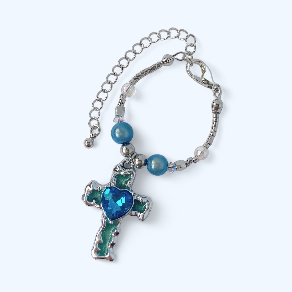 ✝️十字架ハート💒ぬいネックレス💟