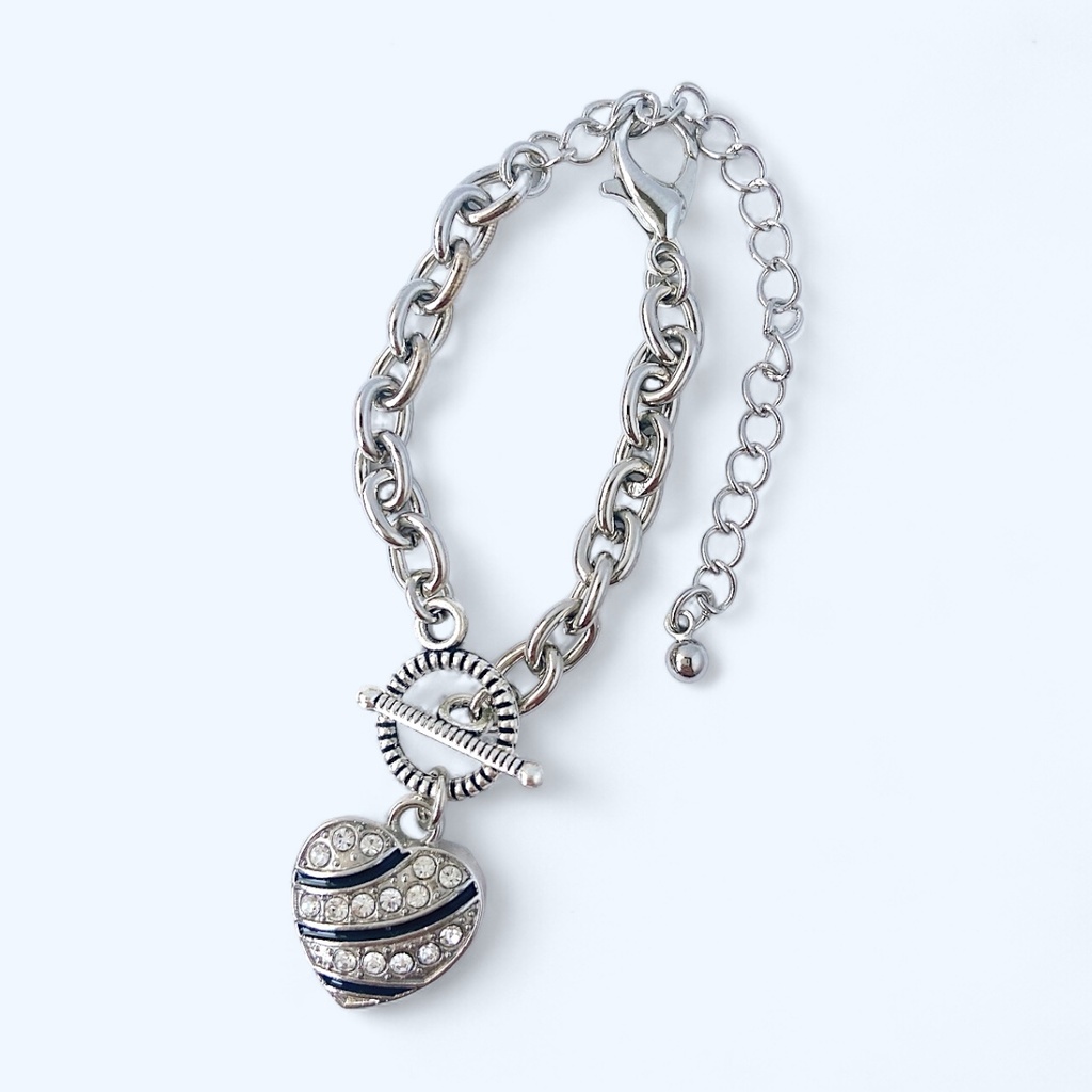 🩵ぬいのラインハート🩷マンテルネックレス🖤