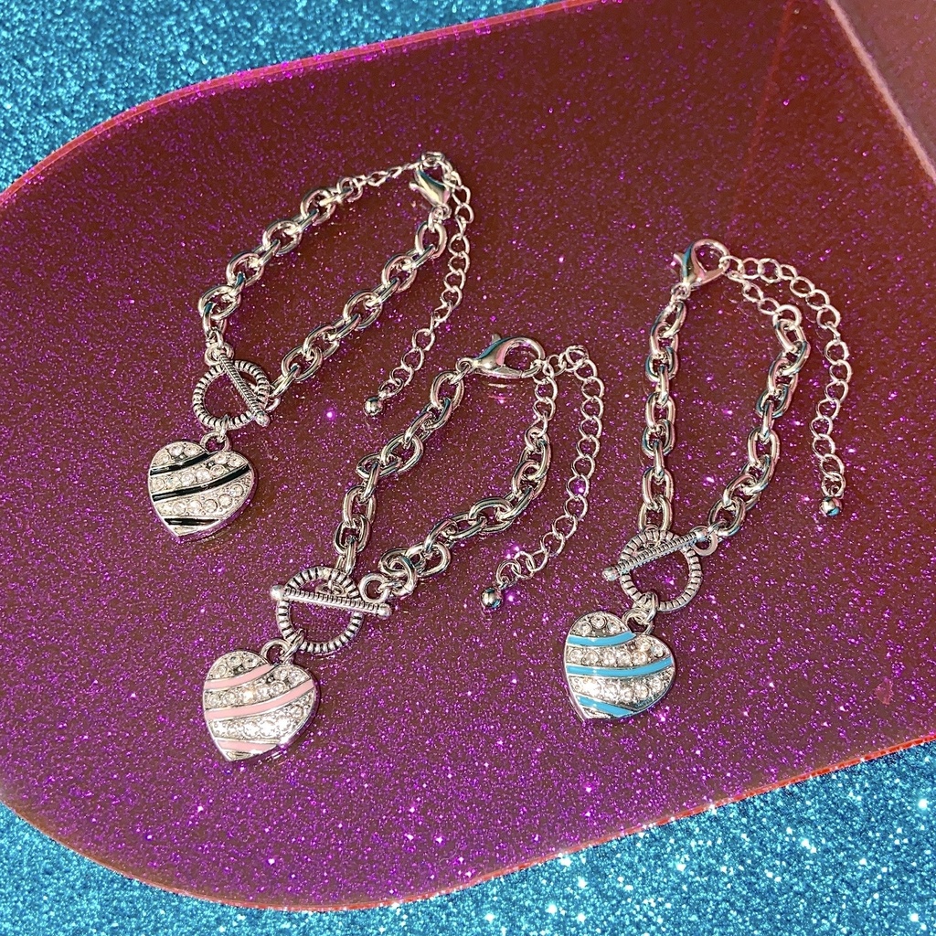 🩵ぬいのラインハート🩷マンテルネックレス🖤