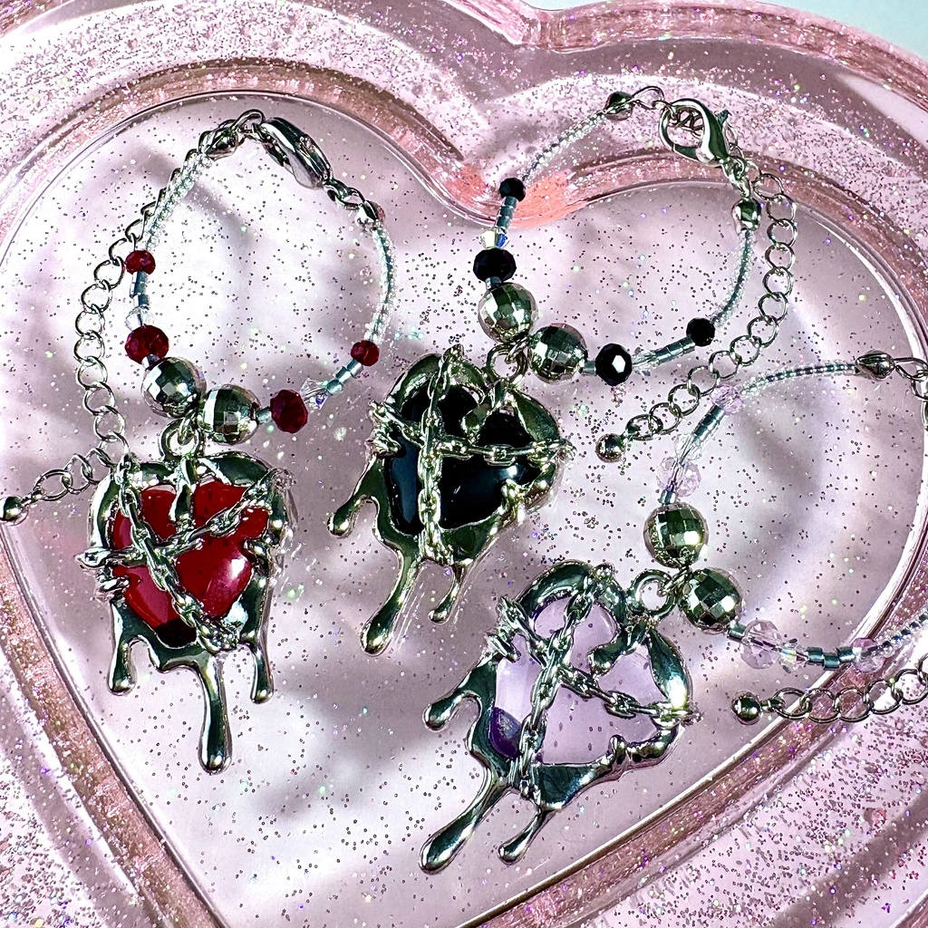 ⛓️チェーンハートぬいネックレス🌹