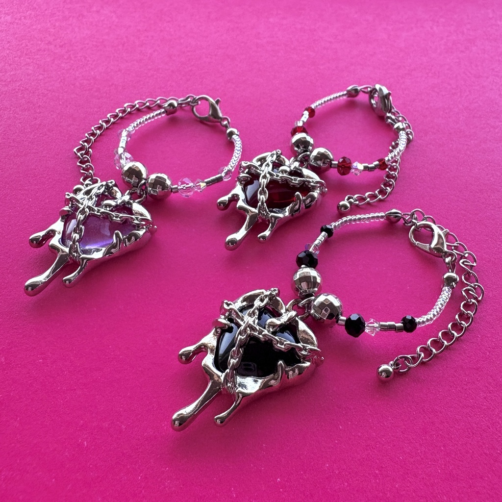 ⛓️チェーンハートぬいネックレス🌹