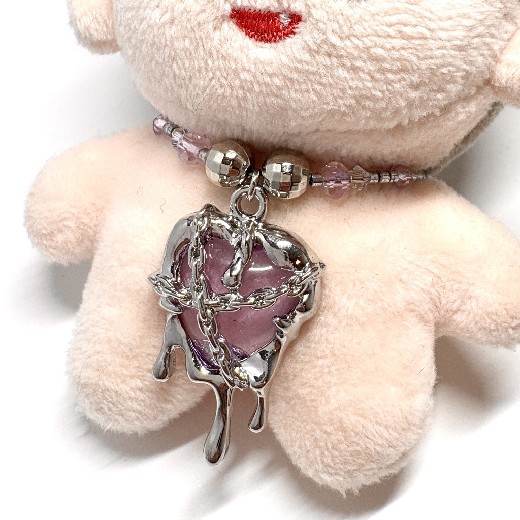 ⛓️チェーンハートぬいネックレス🌹