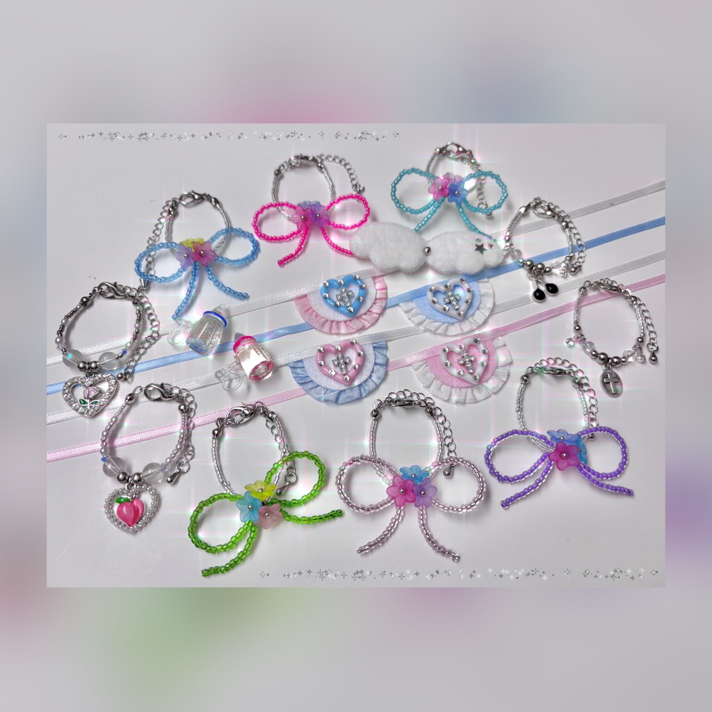 🌷ぬいのリボンチョーカー.⋆𝜗𝜚