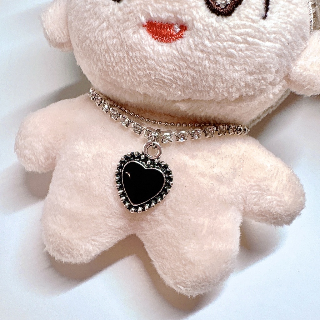 ⛓️2連チェーン🌺ぬいネックレス⛓️