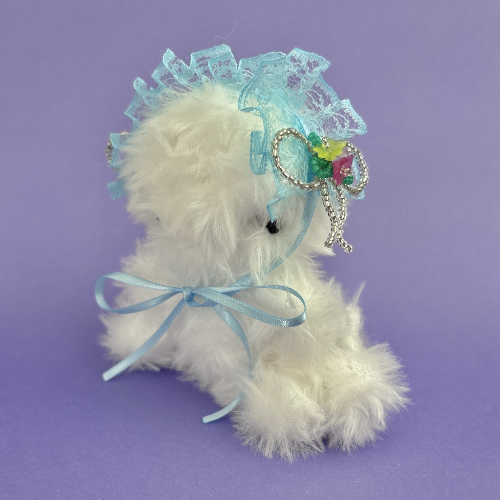 ビーズリボンヘッドドレス 𝜗𝜚