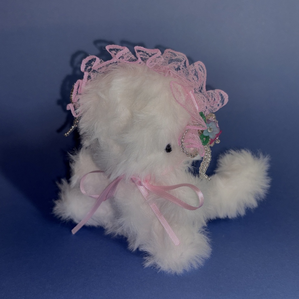 ビーズリボンヘッドドレス 𝜗𝜚