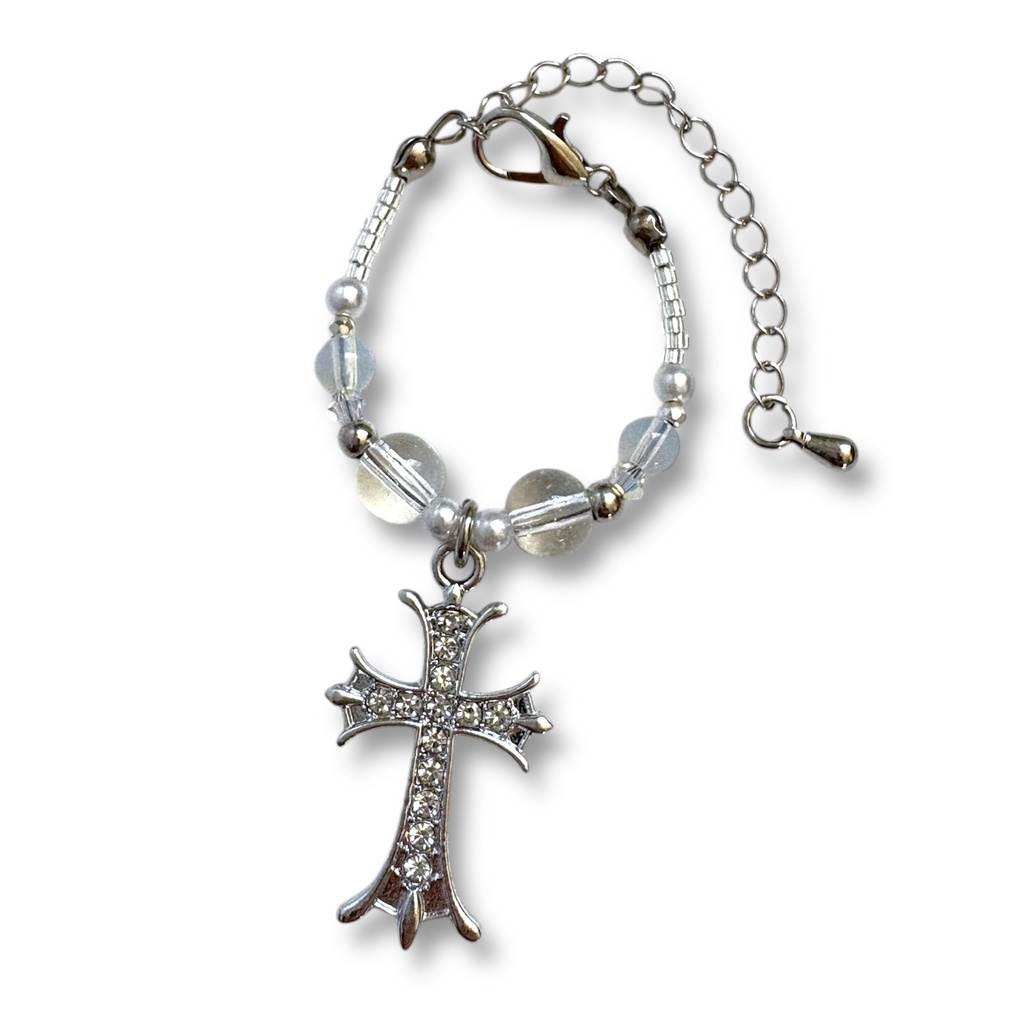 シルバークロス✝️ぬいネックレス