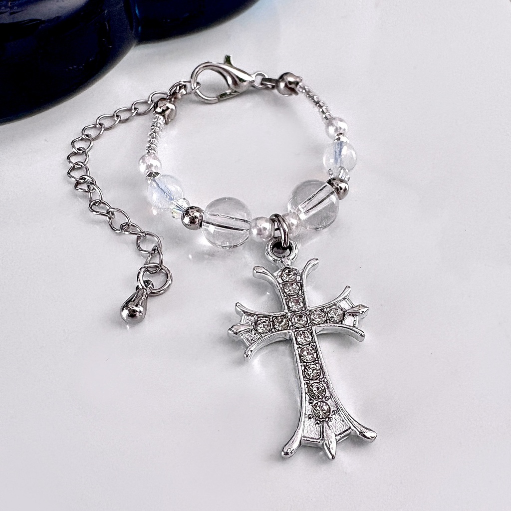 シルバークロス✝️ぬいネックレス