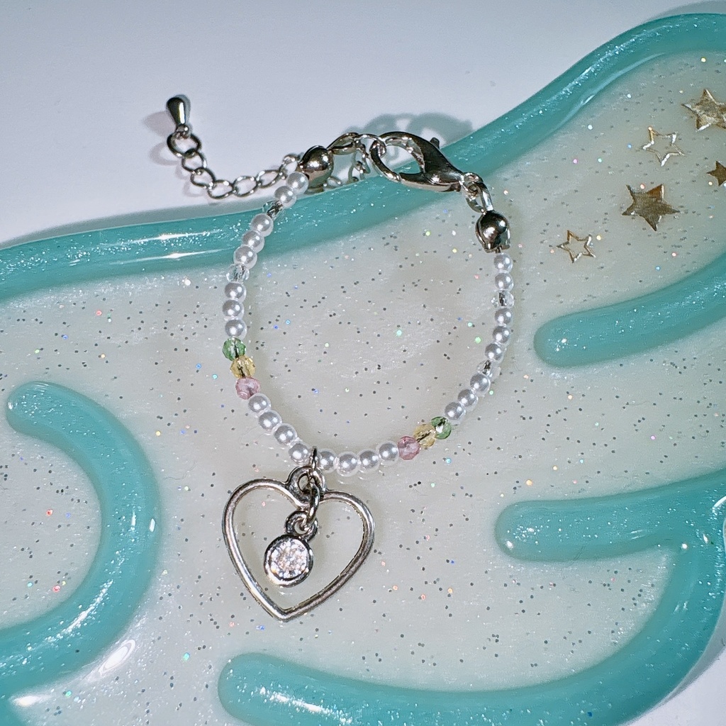 ゆらゆらちびハート❤︎ぬいネックレス