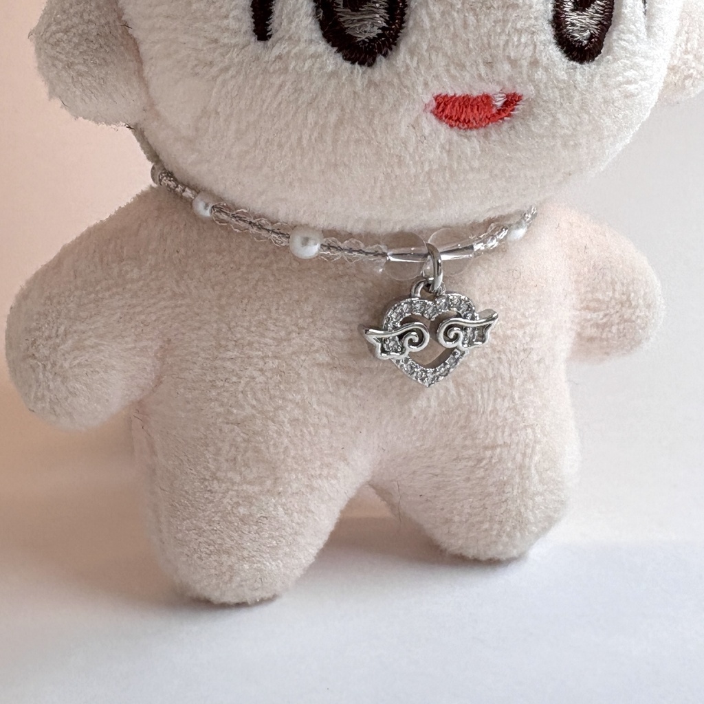 ꒰ঌエンジェルウィング♡ハートぬいネックレス໒꒱