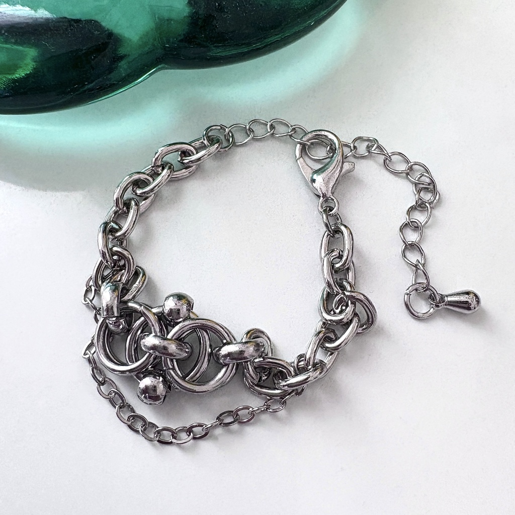 シルバーチェーン⛓️ぬいネックレス