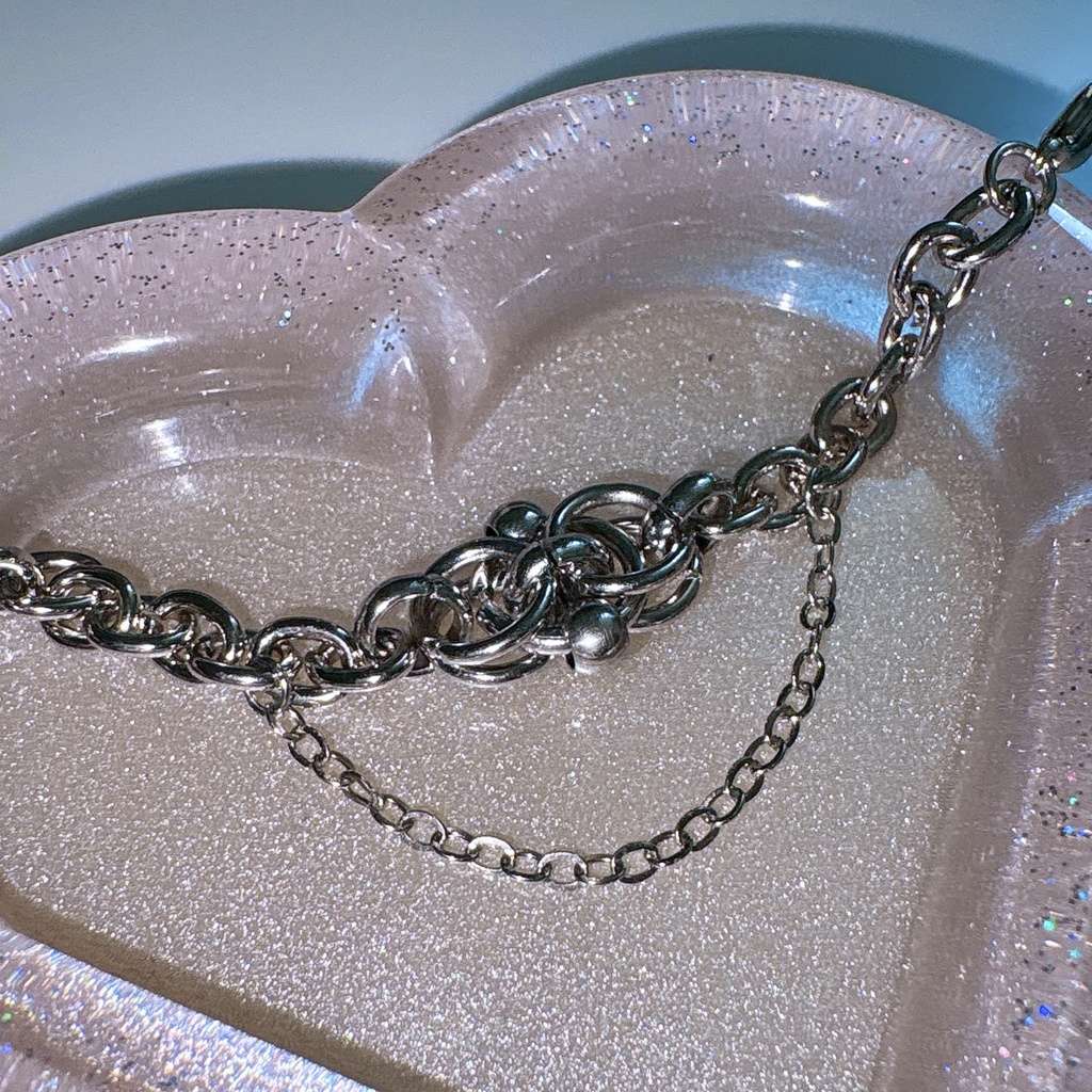 シルバーチェーン⛓️ぬいネックレス