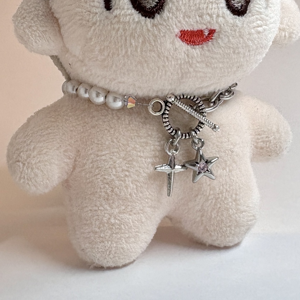 ぬいのマンテルネックレス🌟スター&クロス✝️