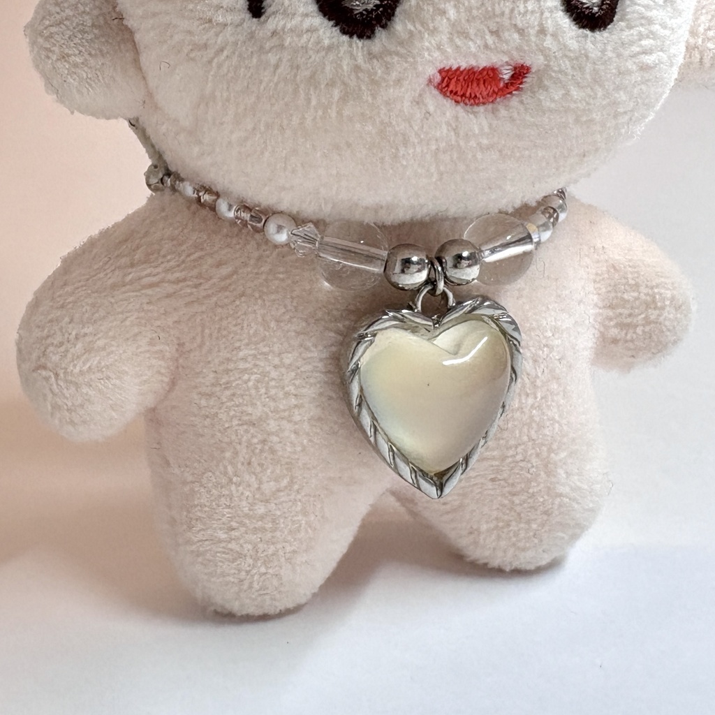 一点物❤️🔥ハートチャームぬいネックレス