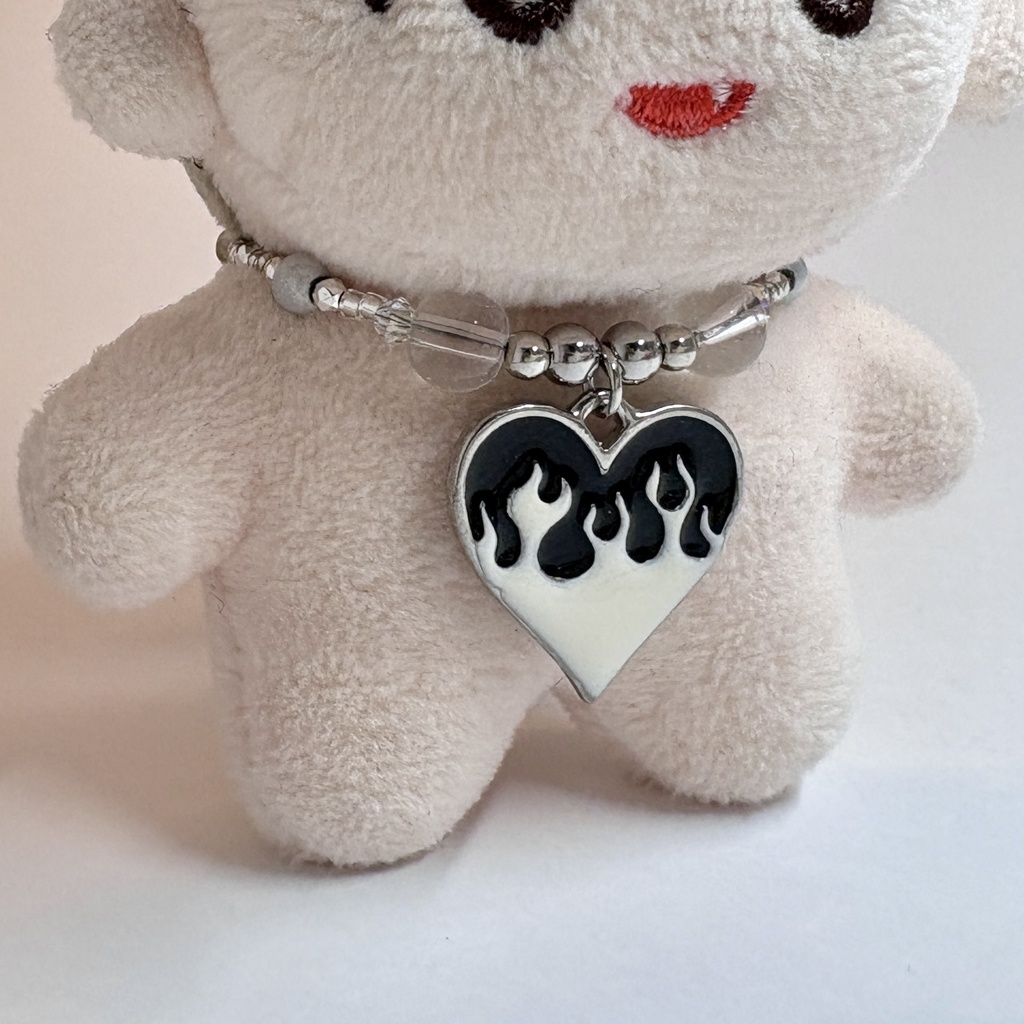 一点物❤️🔥ハートチャームぬいネックレス