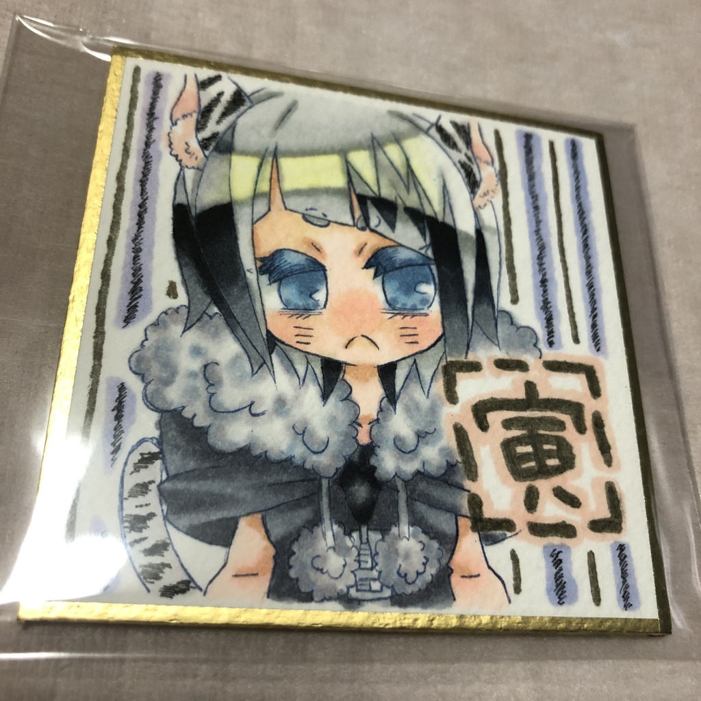 創作豆色紙 ¦ 白虎擬人化