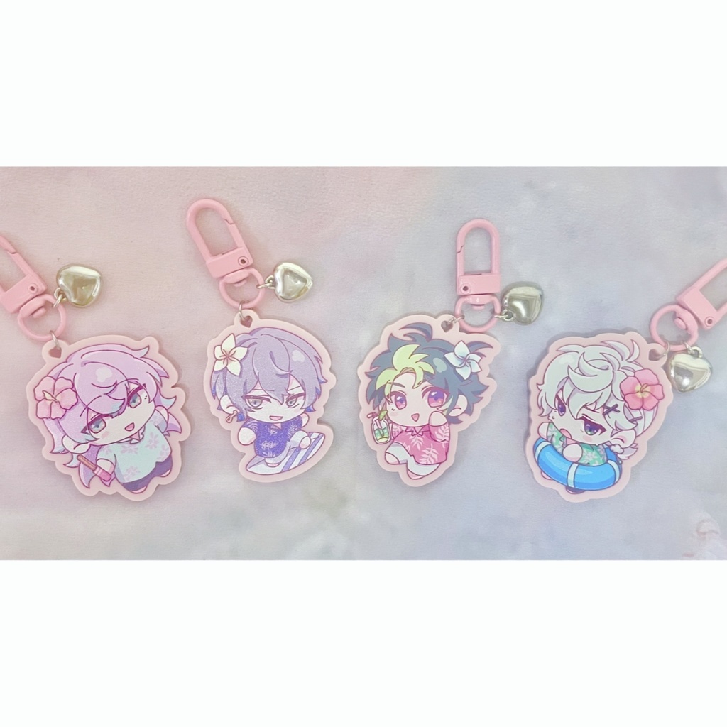 チャーム付きハワイシャツアクキー【Dytica非公式グッズ】