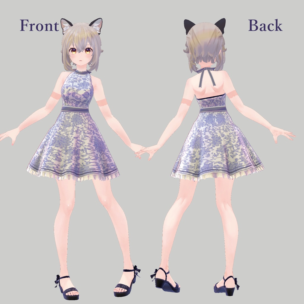 【「NecoSummer」ちゃん用】水着用ミニワンピ(無料)