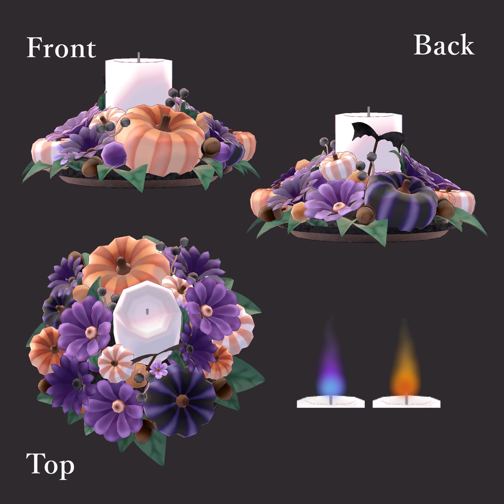 【ハロウィン】リース&キャンドル(無料)