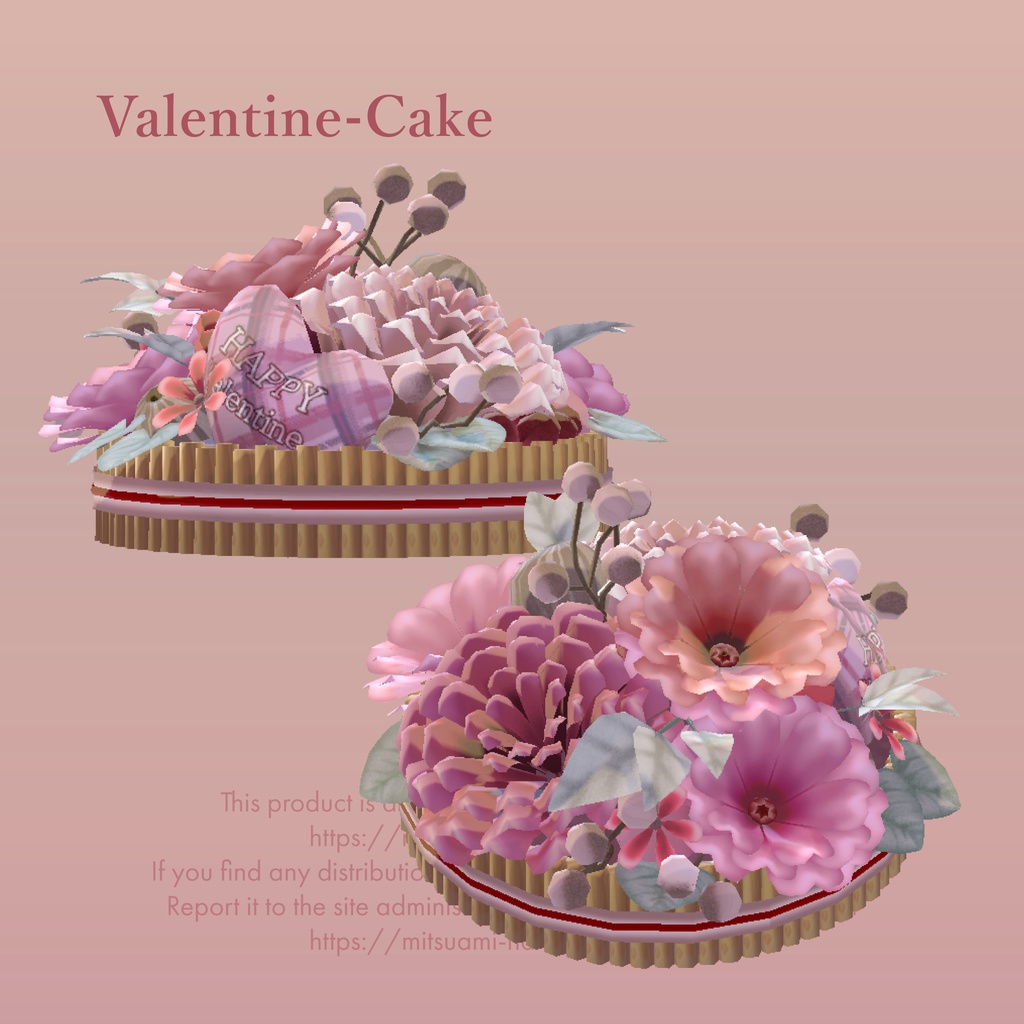 【バレンタイン】Valentine-Wreath&Valentine-Cake(無料)