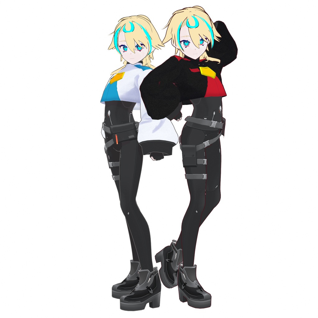 【Vroid用】サイバークロップドジャケット