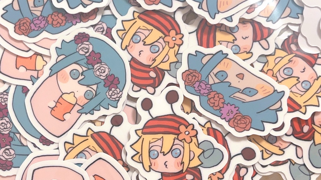 🖤バジバニアクスタと、シール