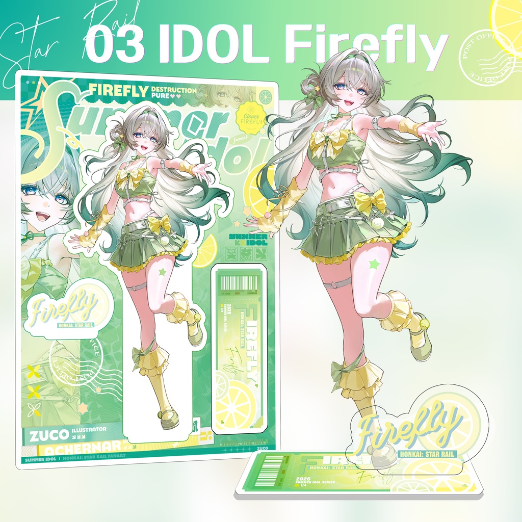 【Zuco】SUMMER IDOL|ホログラムアクリル/ Acrylic stand