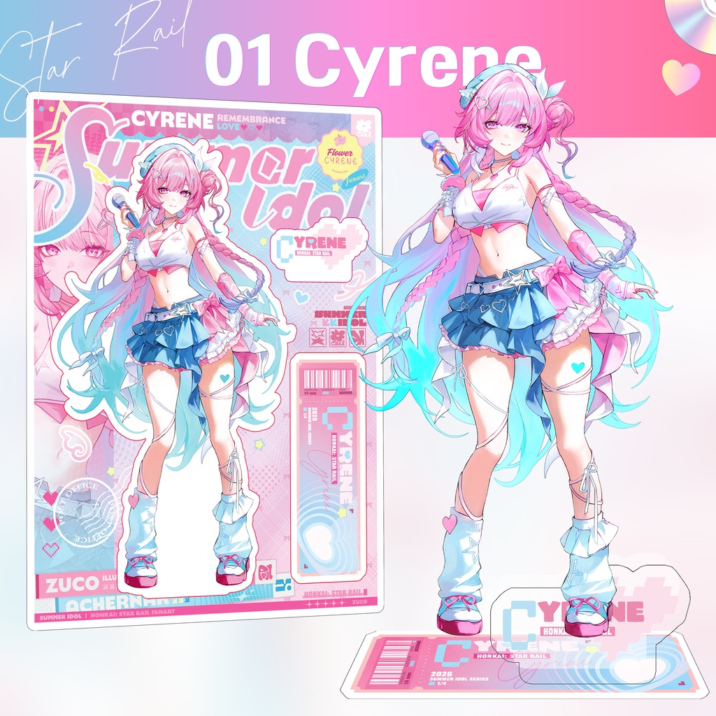【Zuco】SUMMER IDOL|ホログラムアクリル/ Acrylic stand