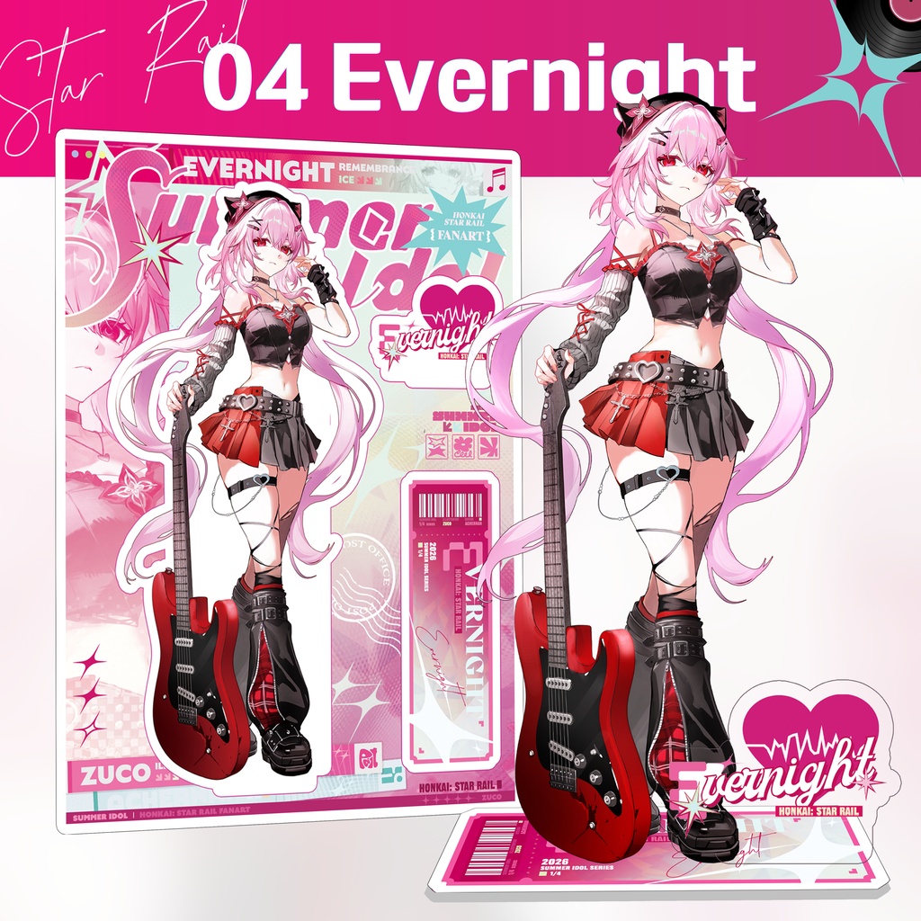 【Zuco】SUMMER IDOL|ホログラムアクリル/ Acrylic stand