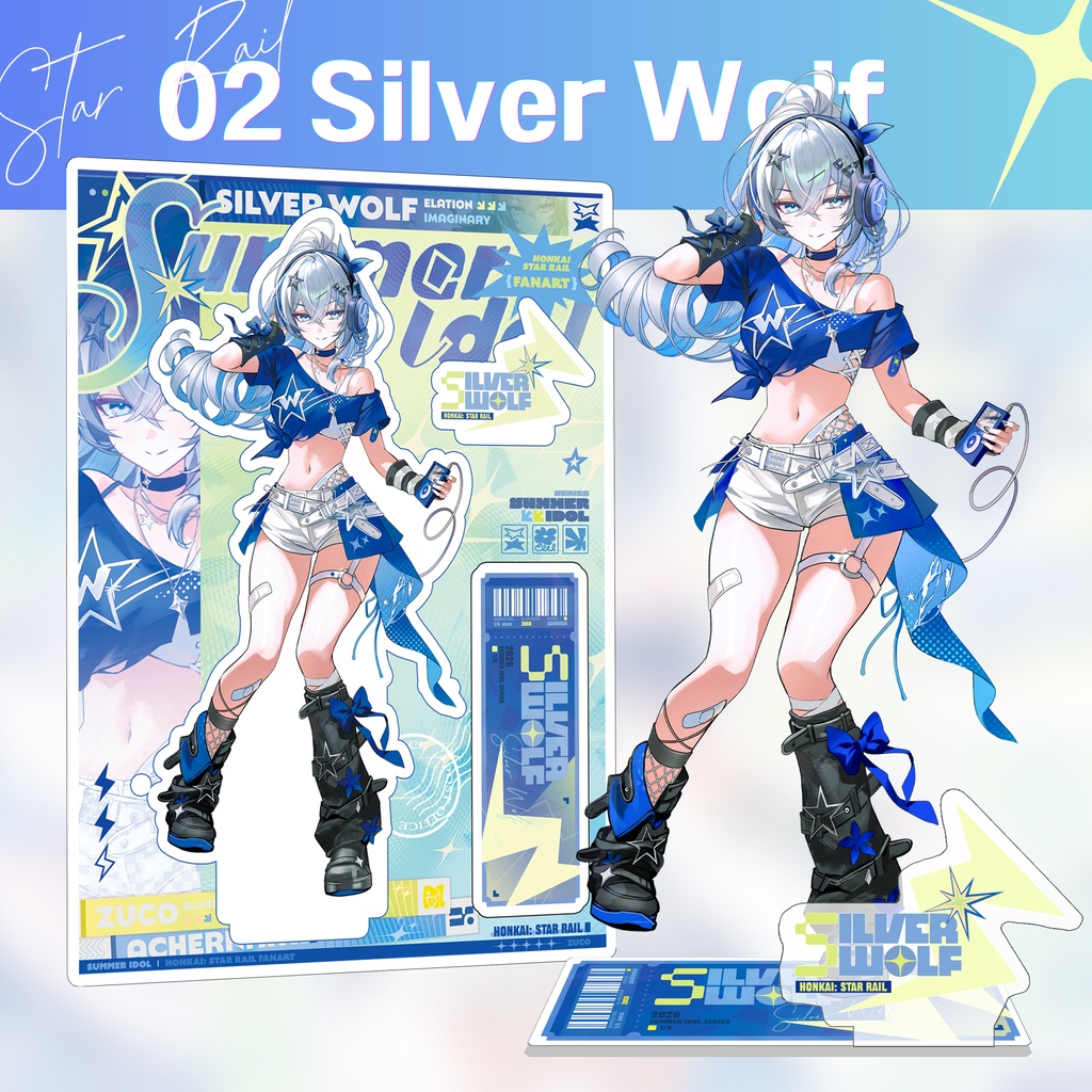 【Zuco】SUMMER IDOL|ホログラムアクリル/ Acrylic stand