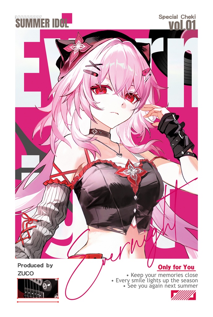 【Zuco】SUMMER IDOL｜アイドルチェキ 全4種 / Idol Cheki