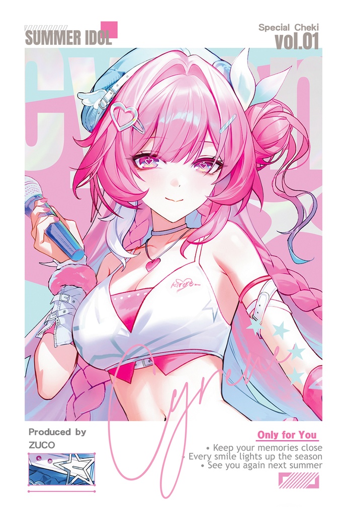 【Zuco】SUMMER IDOL|アイドルチェキ 全4種 / Idol Cheki